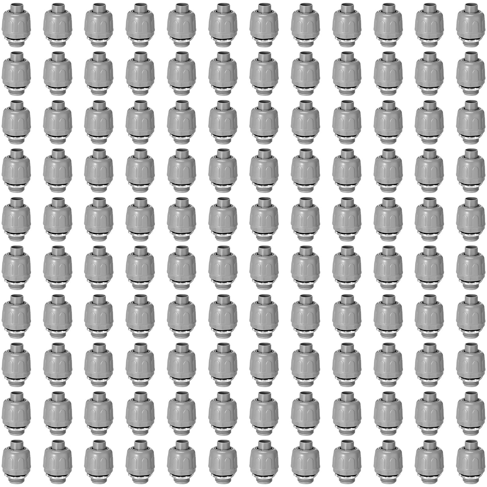 Photo 1 of 1/2 Inch Liquid Tight Connector PVC Electrical Conduit Fittings Straight 180 Degree Flexible Conduit Connector for Home Kitchen Bathroom Tube Tool Supplies (30 Pcs)