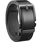 JUKMO 1.5" (38mm) Leather Ratchet Belt for Men in Gift Box