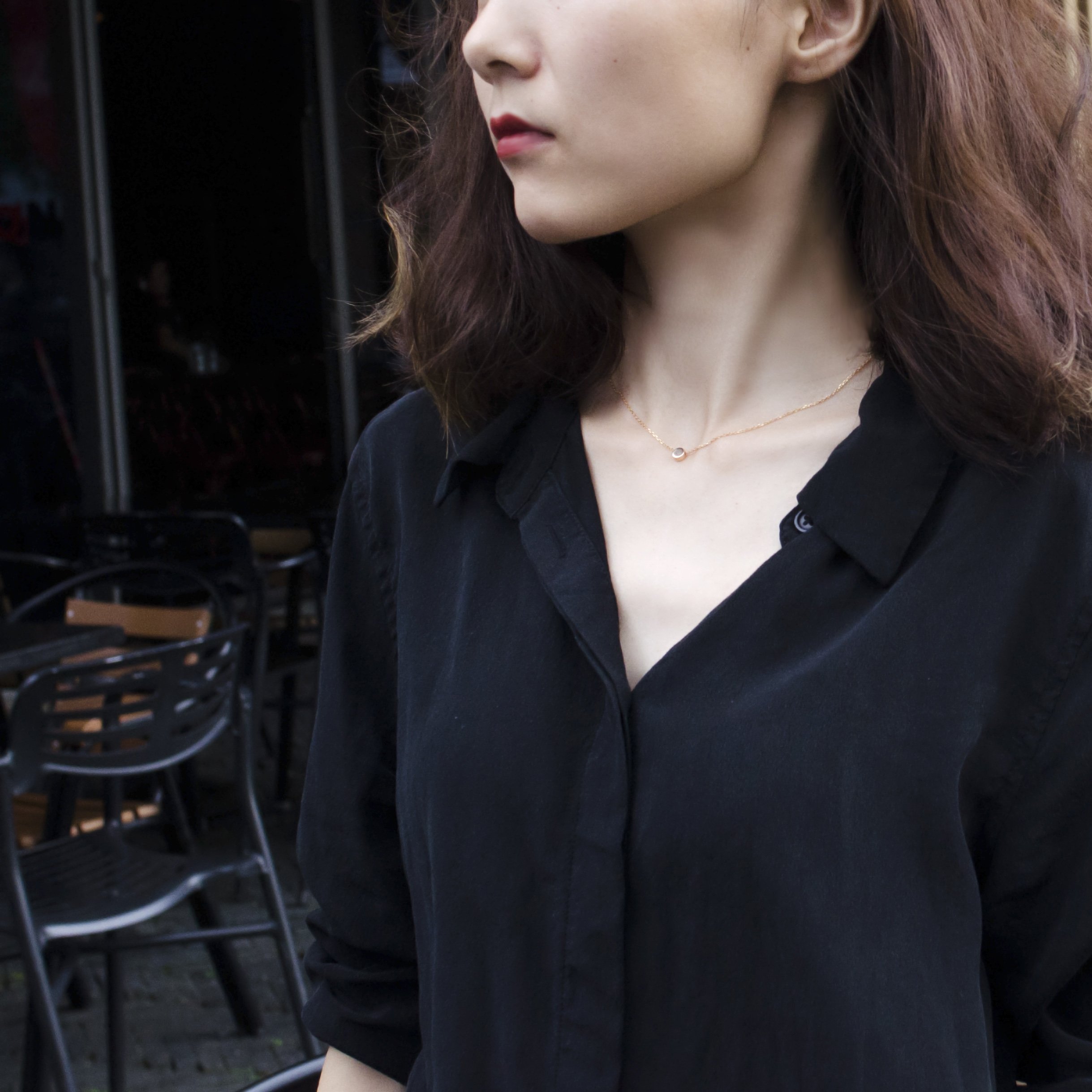 S.Leaf 18K Gold Plated Tiny Dot Necklace Circle Star Square Heart Necklaces for Women S925 Sterling Silver Dainty Simple Necklaces for Women Girls Trendy Birthday Gifts