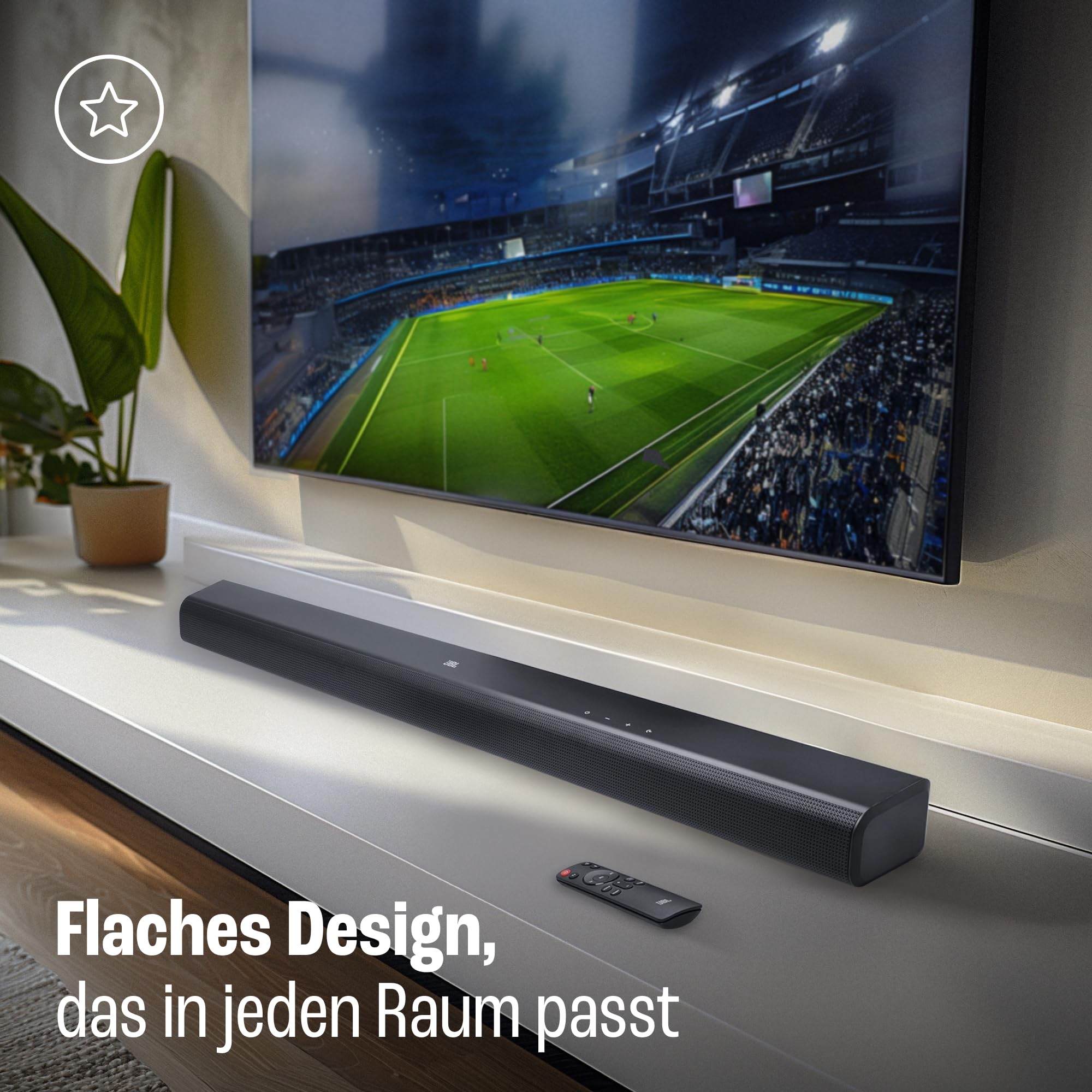JBL Cinema SB 510 – 3.1-Kanal-Soundbar mit integriertem Subwoofer für Heimkino Sound-System – Mit Bluetooth-Musik-Streaming und Dolby Audio – Schwarz 3