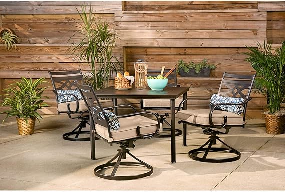 Hanover MCLRDN5PCSQSW4-BLU Montclair - Juego de Muebles para Exteriores