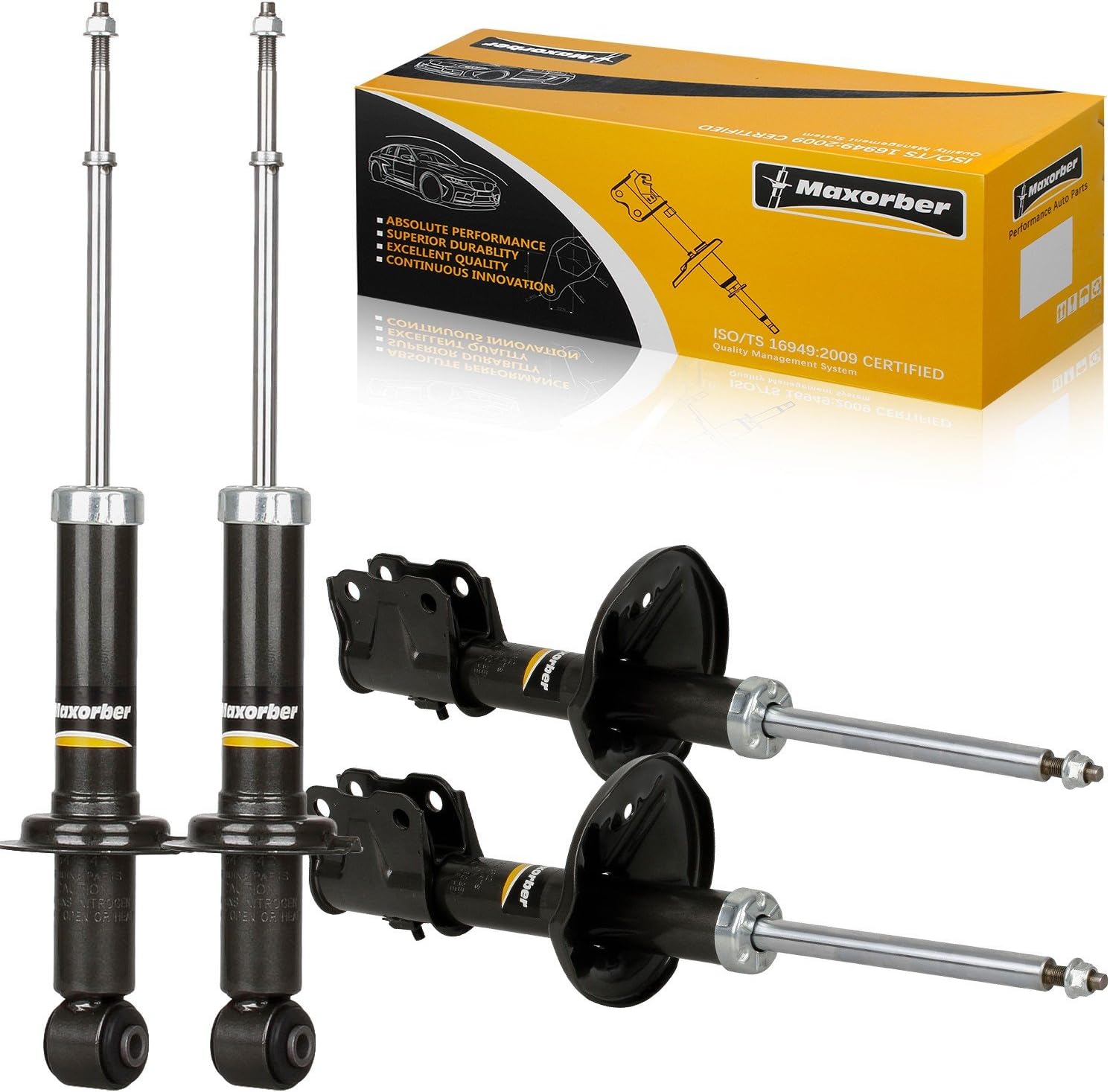 Maxorber Full Set Shocks Struts Absorber Kit Compatible with Mitsubishi Lancer ES