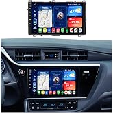 8Core 32G ROM Android 15 Car Radio for Toyota Corolla 2017-2018: 9 Inch | 1280*800 IPS Touchscreen Stereo with Wireless Carplay Android Auto Bluetooth GPS FM Mirror Link 1080P Backup Camera SWC