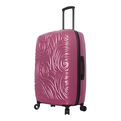 Mia Toro Italy Swirl Hard Side 28 Inch Spinner, Rose