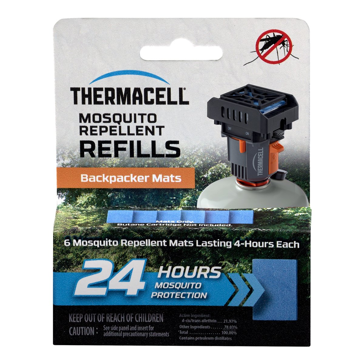 Thermacell M24 Backpacker MatOnly Refill, 24 Hour Pack (6 Repellent