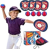 Twinkoo Toss and Catch Ball Game Set for Kids,Outdoor Games for Family, Toddler Baseball Glove & Catch Ball Toys,Kids Toys for Yard Beach Pool,Lawn Camping, for Ages 3 4 5 6 7 8-12 Year Old