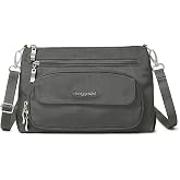 Baggallini Original Everyday 11x7.5 Crossbody Bags Rfid Protected Lightweight Nylon Zippered Travel Purse