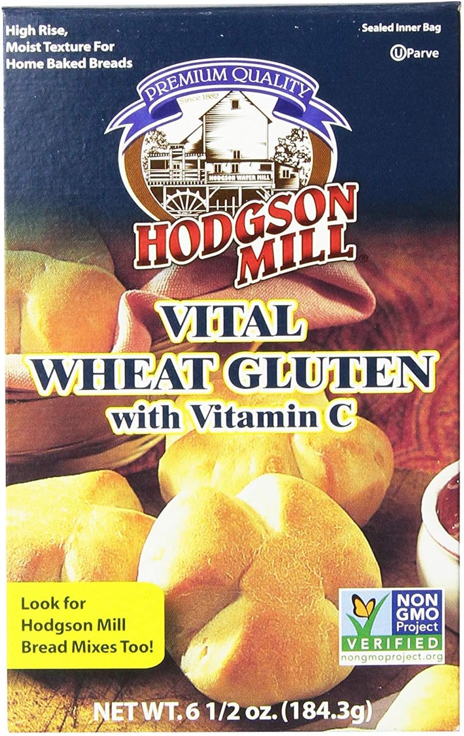 Hodgson Mill Vital Wheat Gluten with Vitamin C, 6.5 Ounce (2 Pack)