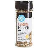 Amazon Brand - Happy Belly Lemon Pepper, 4.5 Ounce