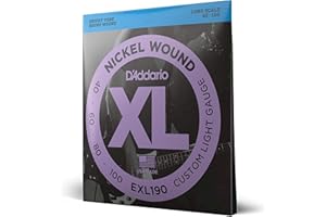 D'Addario EXL190 Nickel Wound Bass Guitar Strings - Custom Light 40-100, Long Scale