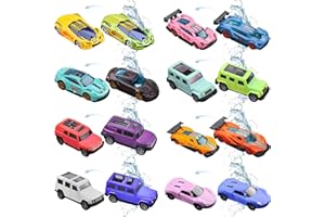 Bath Toys, Color Changing Car, Sensory Toys Gifts for Birthday, Color Change Race Car Set for Sports Car Themed Party, 8 Pcs