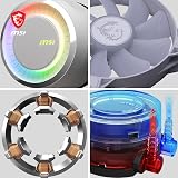 MSI MAG CoreLiquid E240 AIO CPU Cooler ARGB Dual-Chamber Water Block view 4