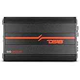 DS18 SXE-3000.4D/BK Car Amplifier Stereo Full-Range Class D 4-Channel 200x4 RMS @4 OHM 3000 Watts - Powerful and Compact Amp for Speakers in Car Audio System