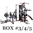 Fitvids Multifunctional Home Gym System Workout Station with Leg Extension and Preacher Curl, 122.5LB Weight Stack, Multiple Options, Multiple Packages