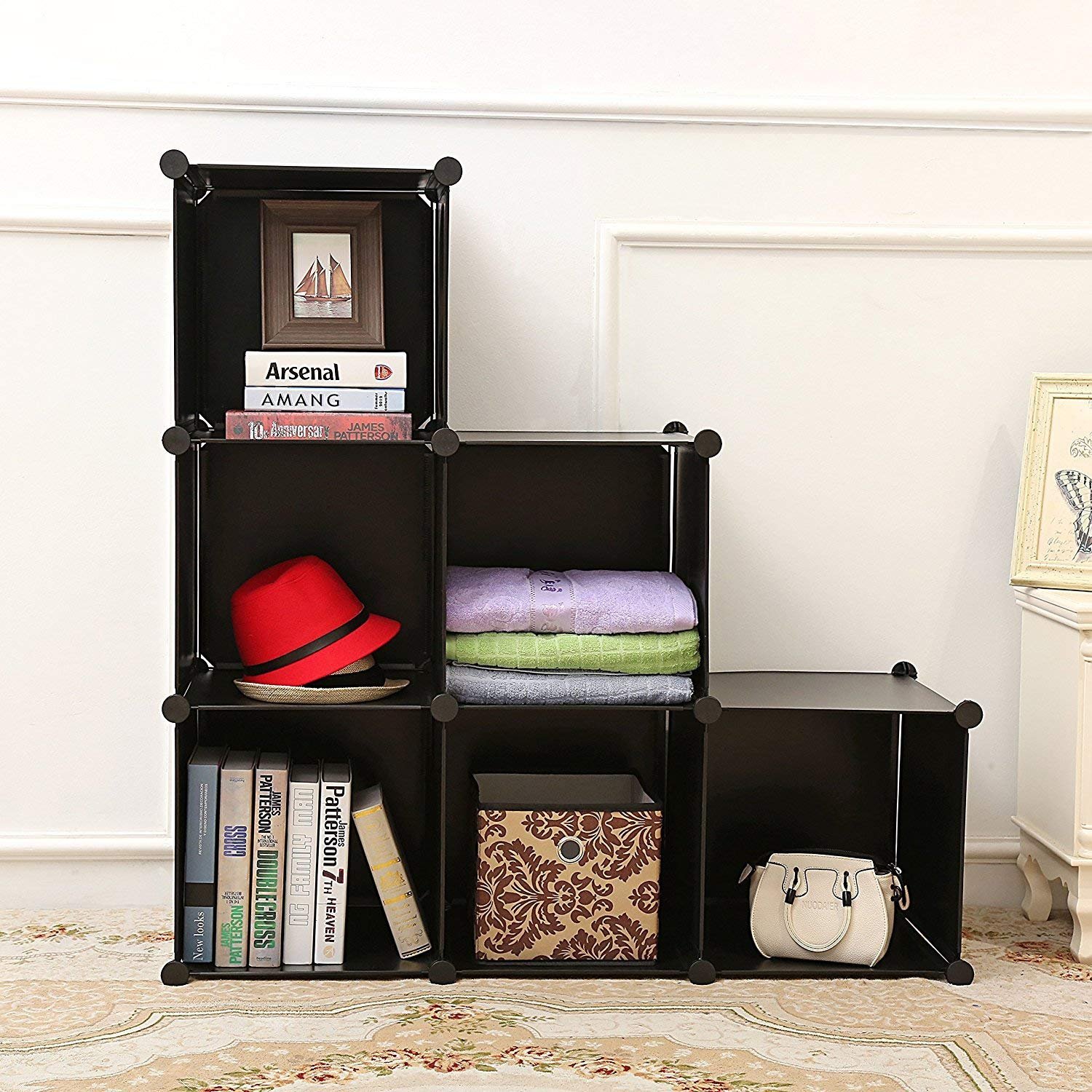 Buy House Of Quirk 6 Cube Diy Shelf Storage Bookcase Media
