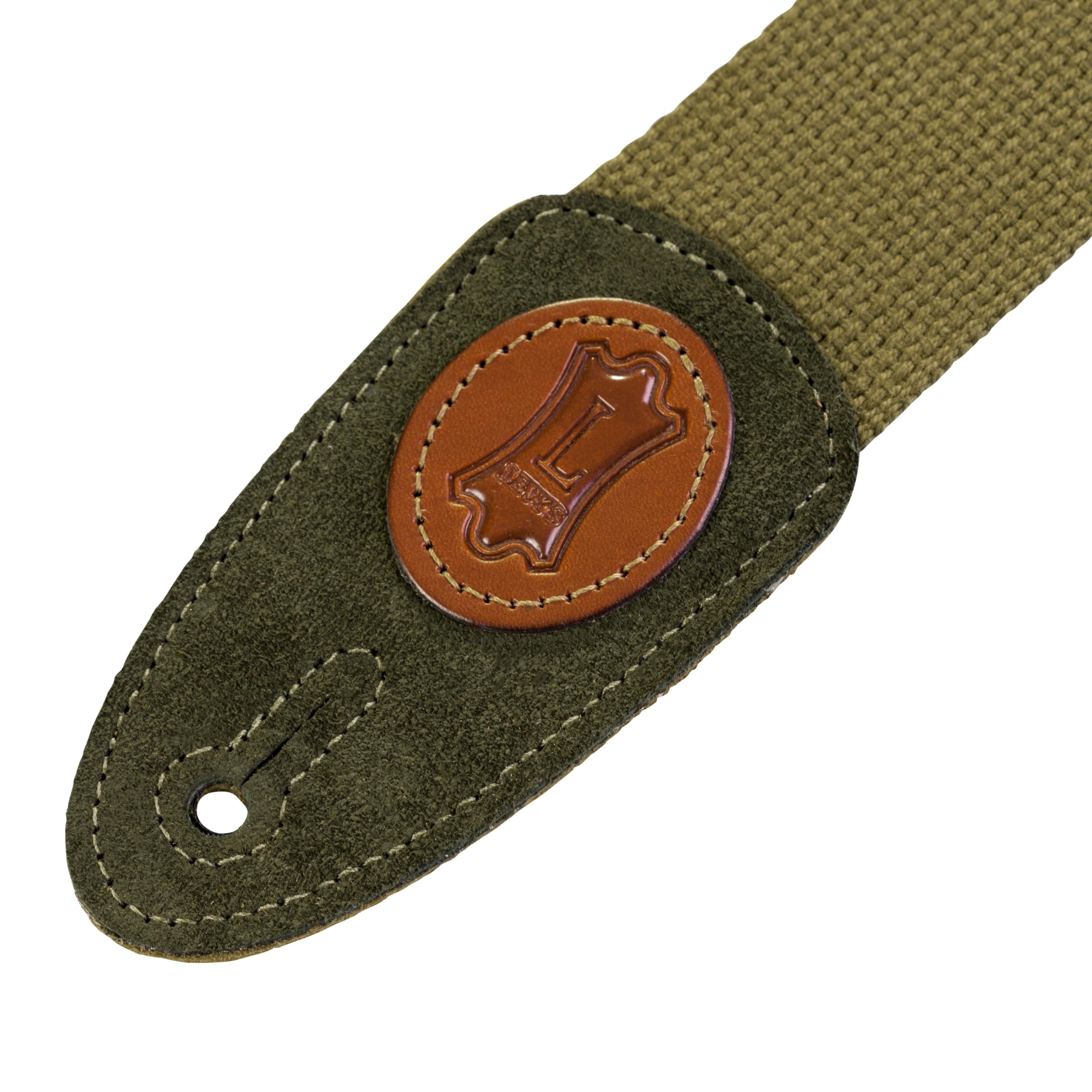 Levy's MSSC8-GRN 2-inch Cotton Guitar Strap - Green
