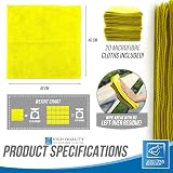 TDBS Microfiber Cleaning Cloth Large 40x40cm 20 Yellow Super Absorbent view 6