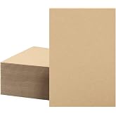 Mat Board Center, 50 Corrugated Cardboard Sheets 6x9 Inches Flat Card Board Inserts for Packing, Shipping, Mailing, DIY Crafts