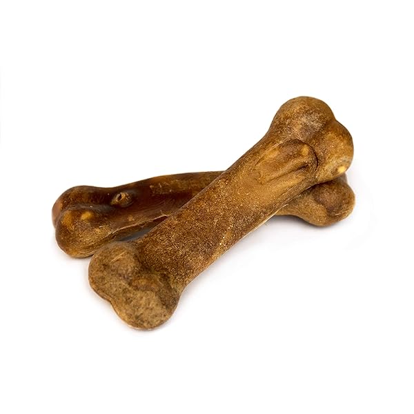 NYLABONE HEALTHY EDIBLES NATURAL PUPPY CHEWS LONG LASTING TREATS FOR PUPPIES, LAMB & APPLE FLAVOR, X-SMALL/PETITE (4 COUNT)