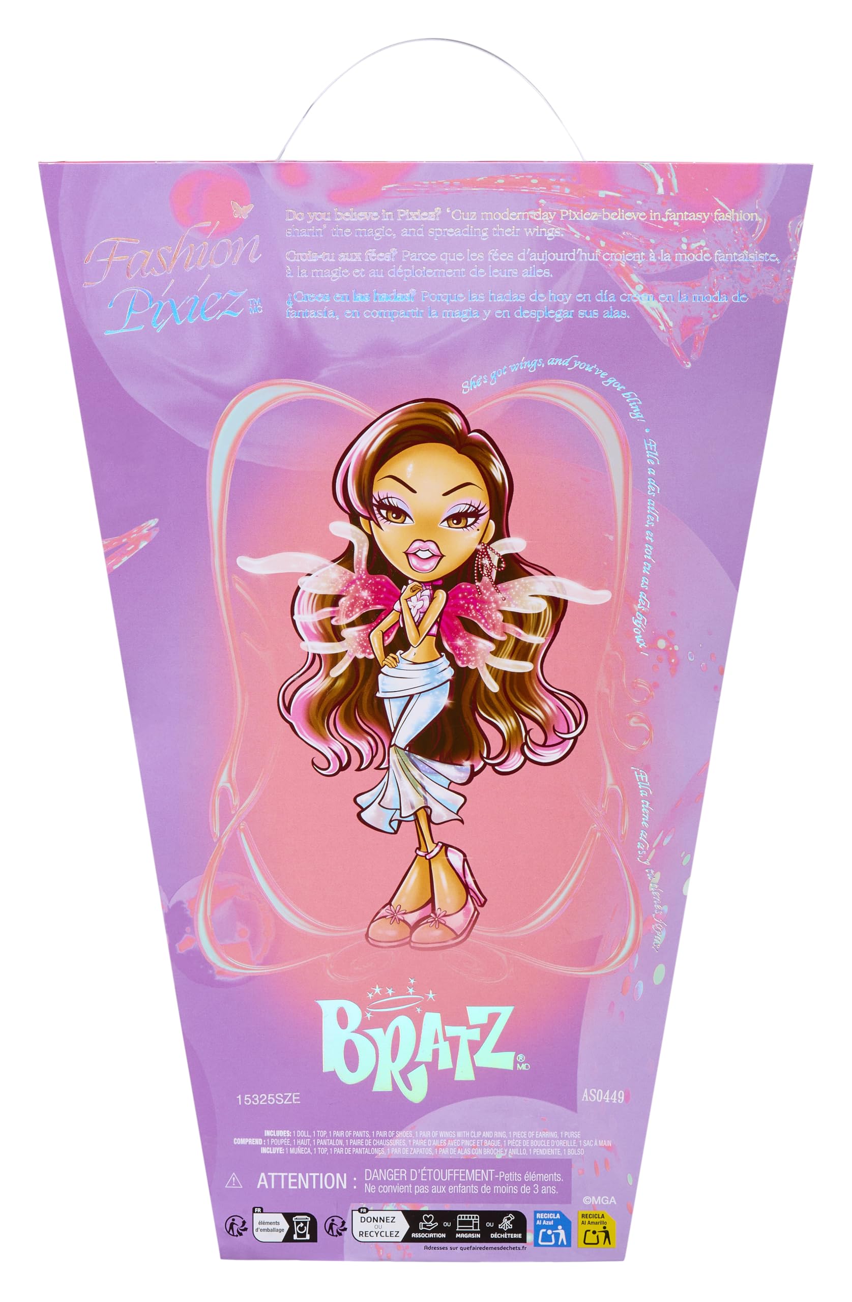 Bratz Fashion Pixiez Yasmin Collectible Fantasy Doll with Real Fashions and Accessories