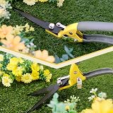 Jardineer Sharp Grass Shears Handheld SK5 Steel Blades Lightweight Ergonomic view 6