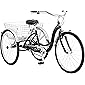 Schwinn Meridian Adult Tricycle, 24 or 26-Inch Wheel Options, Low Step-Through Aluminum Frame, Cargo Basket, Multiple…