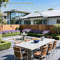 AILBTON 4 Pack Suspension Outdoor String Light