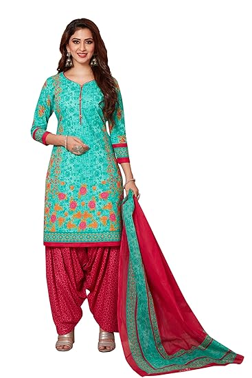 Womens Pure Cotton Printed Fully stitched Salwar Suit