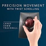 Kensington SlimBlade Pro Bluetooth Trackball Mouse 55mm Ergow Ambidextrous view 3