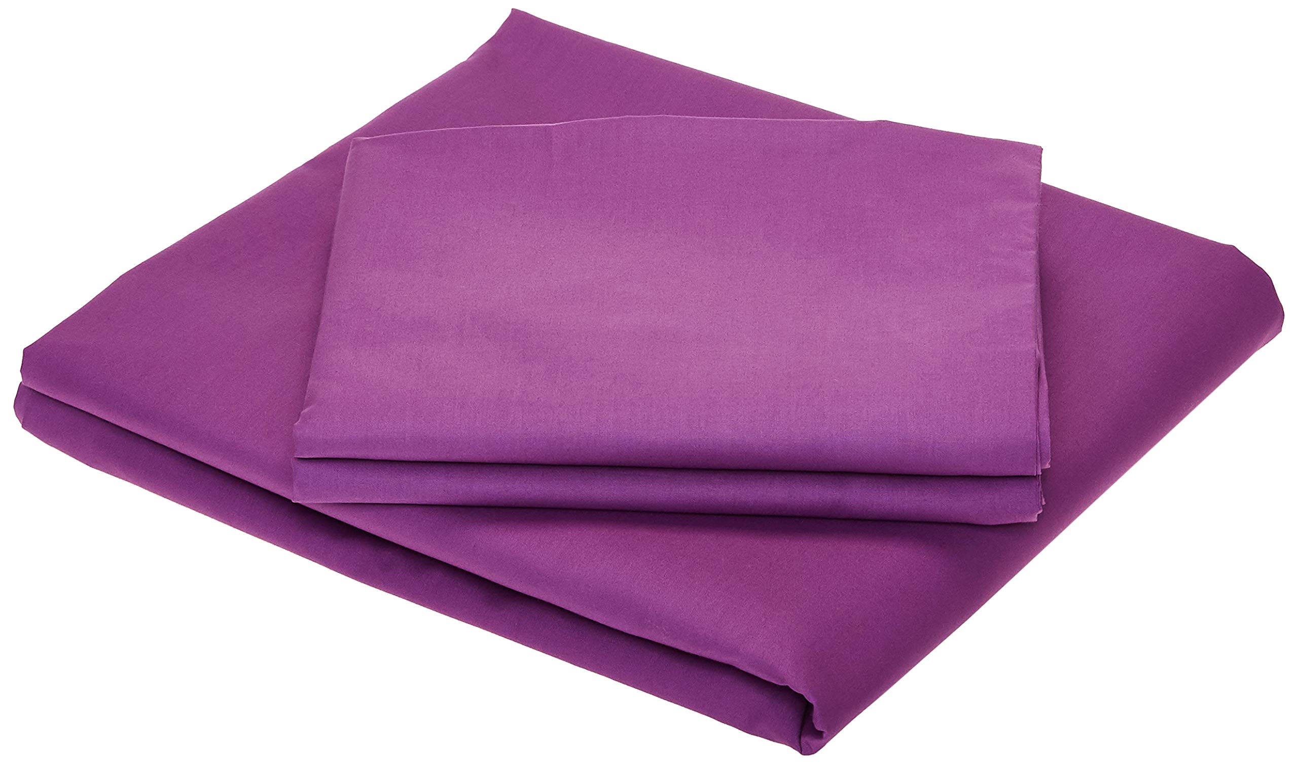 IBed homeSolid Colors bedsheets 3 Pieces bedding Set, 200 TC, King Size, IBed Home Purple
