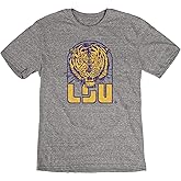 Reserve Collection by Blue 84 NCAA LSU Tigers Mens Vintage Tri-Blend Vault T Shirt, Lsu Tigers Heather, X-Large