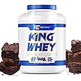 Ronnie Coleman Signature Series Whey Concentrate + Isolate Protein Powder, Pre Workout Shake Mix for Lean Muscle Support, Low Sugar Supplement for Women & Men, Chocolate Brownie Flavor, 5 lbs