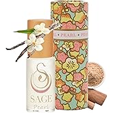 The Sage Lifestyle Pearl Roll On, Oil, Vanilla Perfume, Sandalwood, Vanilla Musk, Perfume for Women, Long Lasting, Clean, Soft Skin Fragrance, Artisan, Gourmand, 1/8oz, Travel Size Parfum, Made in USA