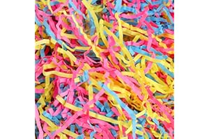 TCAIRG 2 LB - Fiesta Mix - Crinkle Cut Paper Shred Filler great for Gift Wrapping, Basket Filling, Box Confetti Shredded, Box Stuffing