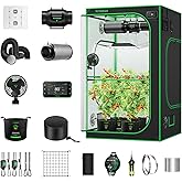 VIVOSUN 4x4 Smart PRO Grow Tent Kit with 2-in-1 Tunable 400W Spectrum LED | WiFi-Integrated Automatic Control with GrowHub E42A+, 360&deg; Ventilation Control, Pro Grow Tent 48"x48"x80"