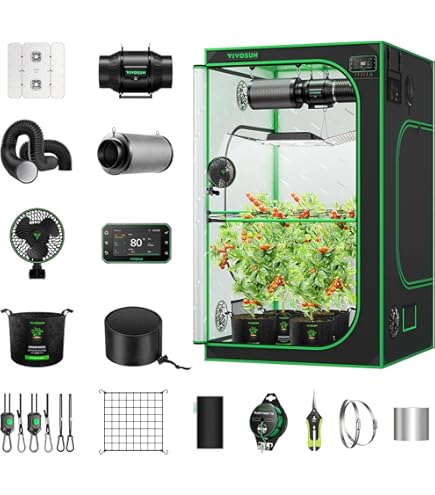 Amazon.com: VIVOSUN Smart Grow Tent Kit, 4 × 4ft 4-Plant System