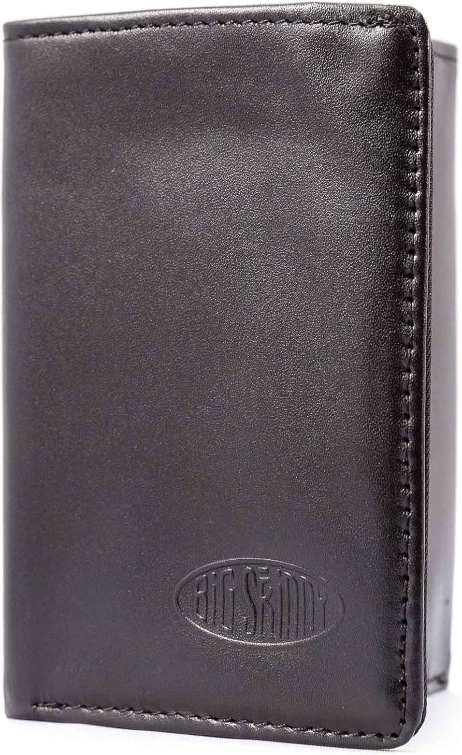 Big Skinny Men's TriFold Leather Slim Wallet, Black Amazon.ca Sports