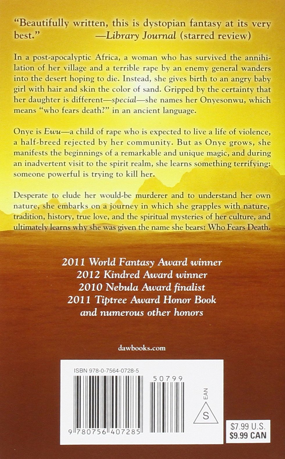 Amazon Who Fears Death Nnedi Okorafor Books 81NVqct5HQL