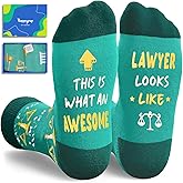 HAPPYPOP Lawyer Cheerleading Baker Socks - Gifts for Manager Pilot Farmer Accountant