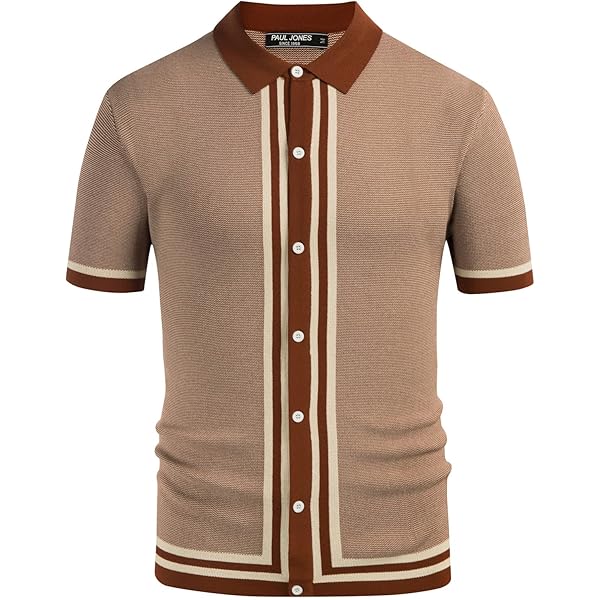 Amazon.com: Men Polo Shirt Short Sleeve Business Cardigan