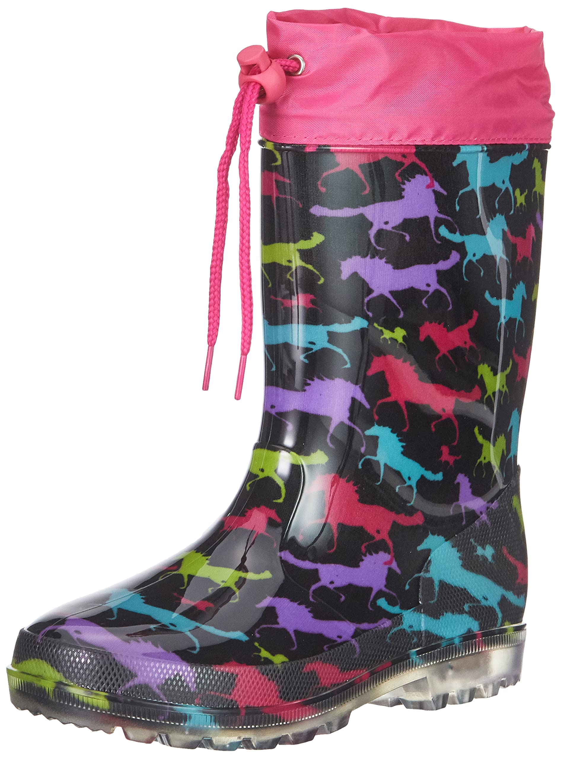 Beck Girl's Blinking Horses rain boat, Multicolor, 10 UK Child