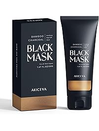 Aliceva Blackhead Remover Mask, Black Mask, Charcoal Peel Off Mask, Activated Charcoal Face Mask For All Skin Types - 50 Gram