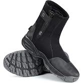 SARHLIO Neoprene Dive Boots 5mm Tall Zippered with Anti-Slip Rubber Sole Wetsuit Boots for Water Sports Scuba Diving Snorkeling