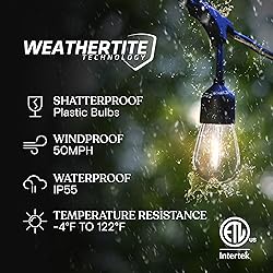 Brightech Ambience Pro 27 Ft Solar Powered Outdoor