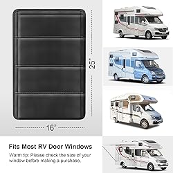 RV Door Window Shade Cover 2 Pack- Magnetic RV