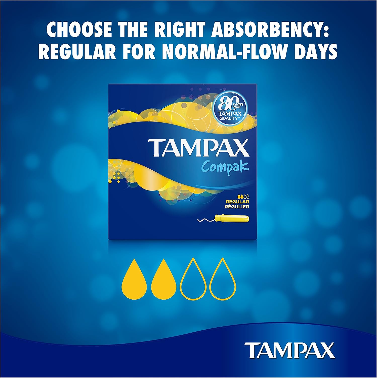 Tampax Compak Regular Tampons With Applicator, 108 Tampons (18 x 6 Packs), Leak Protection And Discretion, Super Absorbent - Image 3