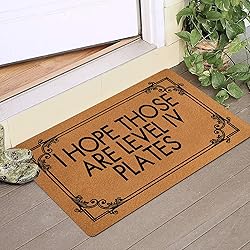 IFHUH Level 4 Plates Doormat - Funny Welcome Mat