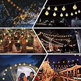 Lezonic 100LED Solar String Lights 12M 8 Modes IP65 Warm White view 6