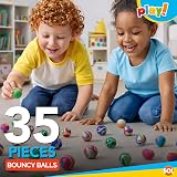 SOL 35pk Small Bouncy Balls 22mm Party Bag Fillers Kids Toys Multicolor view 4