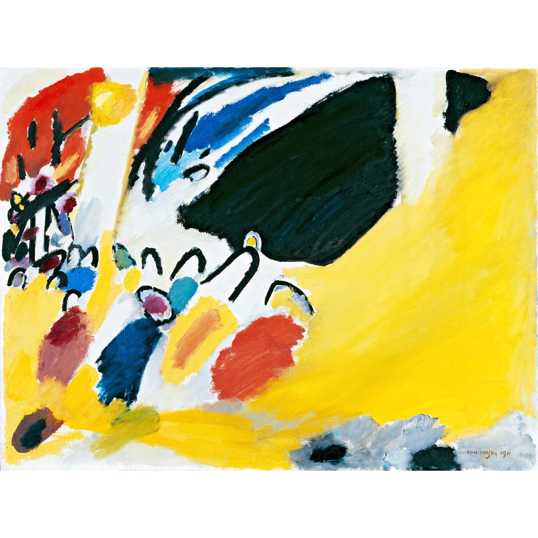 Wassily Kandinsky Impression Iii Concert Large Wall Art Print Canvas Premium Poster Mural